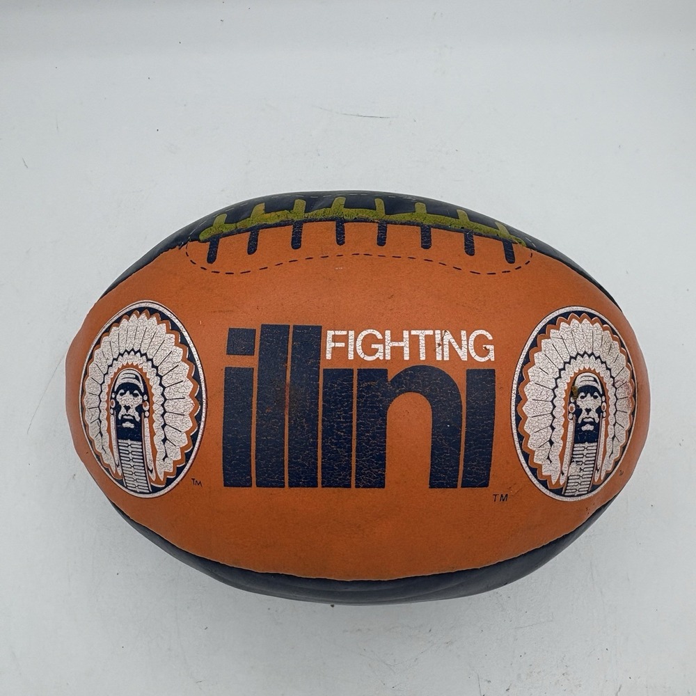 Hutch Soft Plush Football U of Illinois‎ Illini Chief Illiniwek College Classics